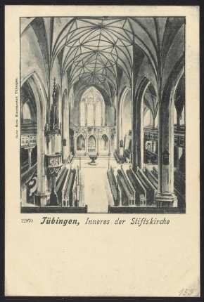 155, Tübingen, Inneres der Stiftskirche.