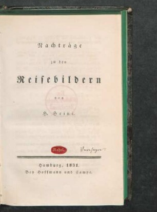 Nachtrag: Reisebilder