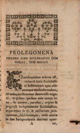 P. Stephani Rauttenstrauch Benedictini Brzeunouiensis ... Institutiones Iuris Ecclesiastici Cum Publici, Tum Privati : Vsibus Germaniae accommodatae