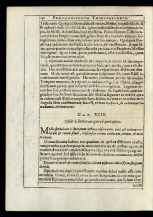 Cap. XCIX. Stylus S. literarum quis [et] quotuplex.