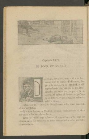 Capítulo LXIV - El loco, en Madrid