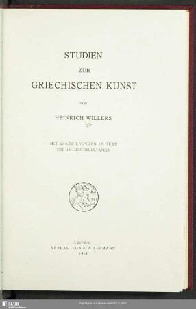 Studien zur griechischen Kunst
