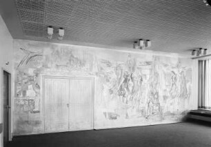 Wandgemälde "Leningrad" : Dresden, Prager Straße, Interhotel "Newa", Gesellschaftszmmer, Wandbild "Leningrad" von Hans Kinder