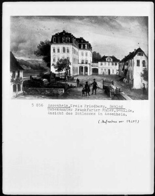 Ansicht des Schlosses in Assenheim