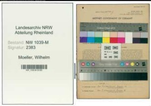 Entnazifizierung Wilhelm Moeller , geb. 04.12.1922 (Beamter)
