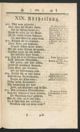 XIX. Abtheilung.