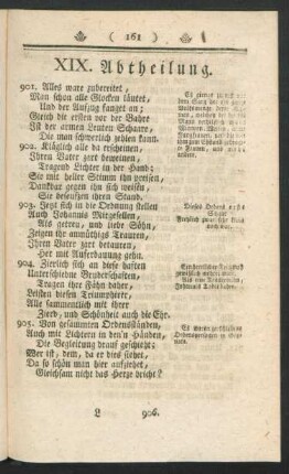 XIX. Abtheilung.