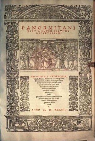 ... commentariorum tertia in Secundum Decretalium ...