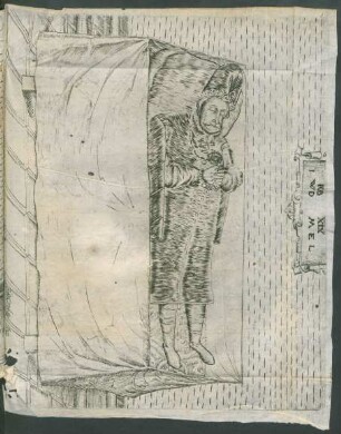 [Kurfürst Johann Georg von Brandenburg aufgebahrt auf dem Paradebett]