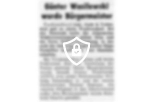 [Name maskiert] wurde Bürgermeister