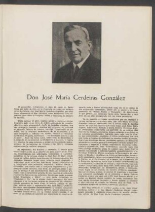 Don José María Cerdeiras González