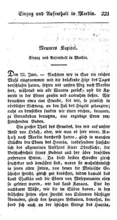 9. Einzug und Aufenthalt in Mardin.