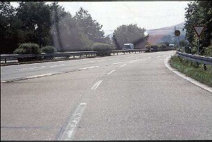 Ausfahrt aus Tangente Südost (Basel Richtung Baden-Baden) zu Fahrbahn Süd der B500 (Iffezheim Richtung Baden-Baden)