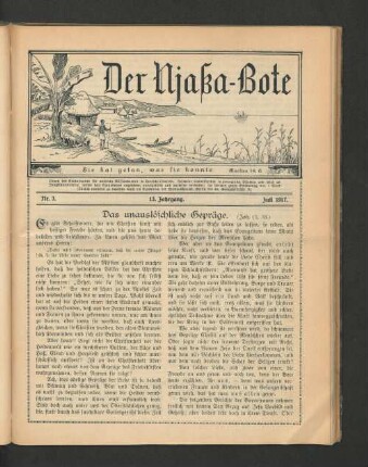 Nr. 3. 13. Jahrgang. Juli 1917