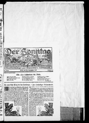 Der Sonntag. 1922-1933