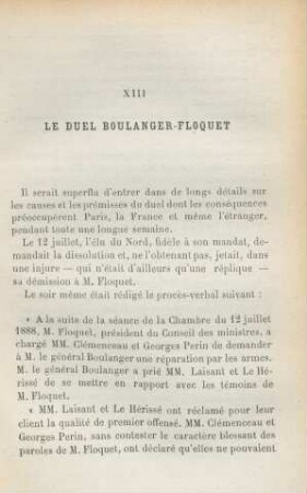 XIII. Le duel Boulanger-Floquet