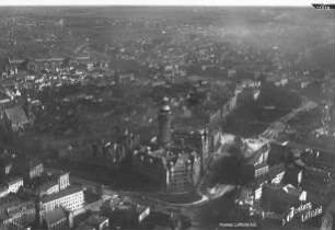Neues Rathaus von Leipzig : Blickrichtung Nordosten