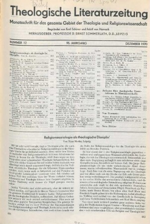 881-892 Religionssoziologie als theologische Disziplin