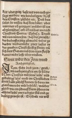 Streit wider den Zorn/ unnd Rachgierigkeit.