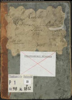 Zivilstandsregister der evangelischen Gemeinde Bünde, Kreis Herford (GHT 1812) (Gemeinde: Evangelische Gemeinde Bünde)