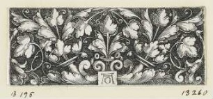 Ornament mit zwei Blattranken