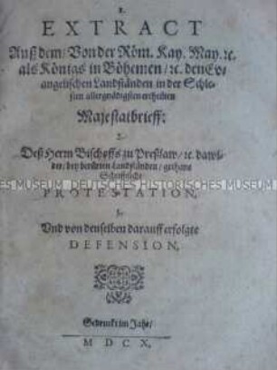 Majestätsbrief von Kaiser Rudolf II. für die schlesischen Protestanten
