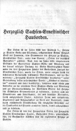 Herzoglich Sachsen-Ernestinischer Hausorden