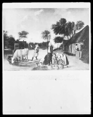 Landschaft mit Bauern und Fähre