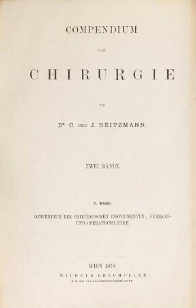 Compendium der Chirurgie : 2 Bände, 2