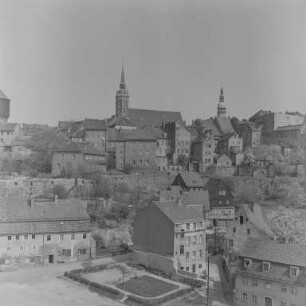 Bautzen : Bautzen. Stadtansicht mit Dom St. Petri von Südosten