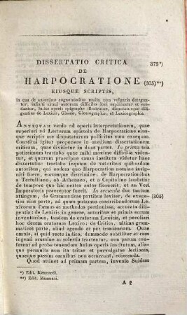 Harpocrationis Lexicon : cum annotationibus interpretum lectionibusque libri ms. Vratislaviensis, Vol. 2