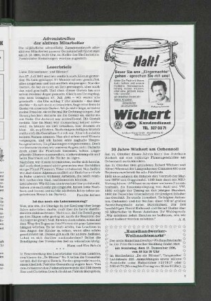 Adventstreffen der aktiven Mitarbeiter