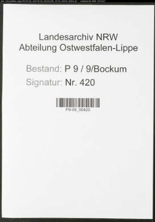 Namensverzeichnis Bockum, Todesfälle