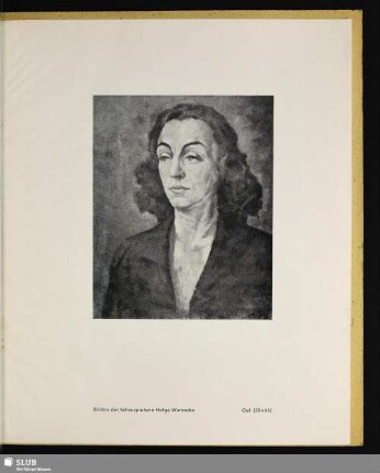 Bildnis der Schauspielerin Helga Warnecke