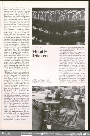 Metalldrücken : Konsumgüter