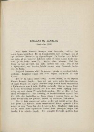 England og Danmark (September 1905)