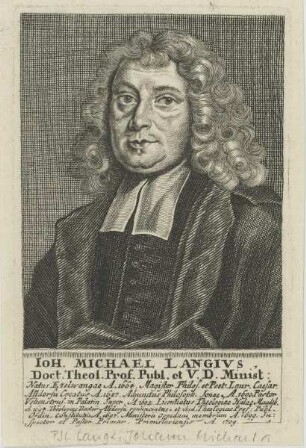 Bildnis des Ioh. Michael Langivs