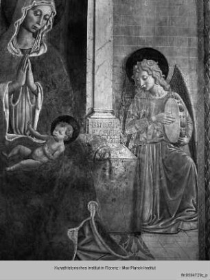 Maria mit Kind und ein Engel