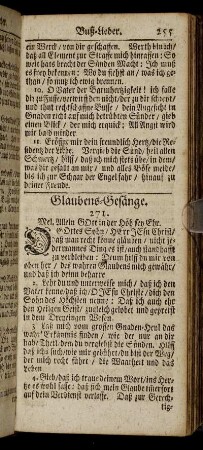 Glaubens-Gesänge. - Von der Rechtfertigung des Glaubens.