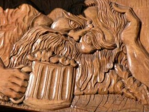 Berggeist-Rübezahl-Relief beim Kuort Karpacz
