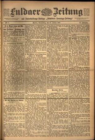 Ausgabe vom Donnerstag, den 27. Januar 1898.