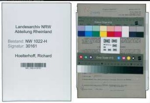 Entnazifizierung Richard Hoelterhoff , geb. 26.04.1899 (Spediteur)