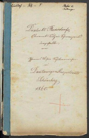 Sprachaufsatz aus Binsdorf OA Sulz