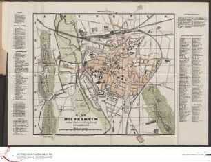 Plan von Hildesheim nebst nächster Umgebung.