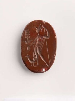 Intaglio mit Merkur und Hahn, 16./17. Jh.