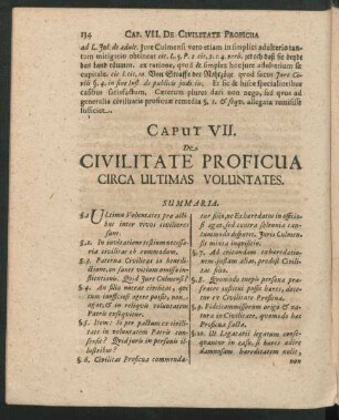 Caput VII. De Civilitate Proficua Circa Ultimas Voluntates.