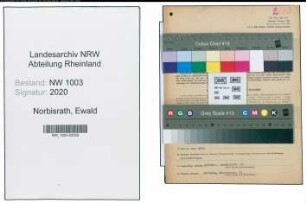 Entnazifizierung Ewald Norbisrath , geb. 26.04.1889 (Arbeitsverteiler)