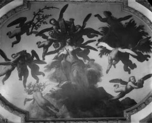 Die Göttin Cybele von Putten getragen