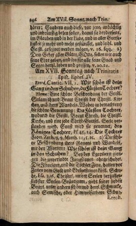 Am XVII. Sonntag nach Trinitatis Epist. Ephes. IV. - Am XXV. Sonnt. nach Trinitatis. Epist. I. Thess. IV.