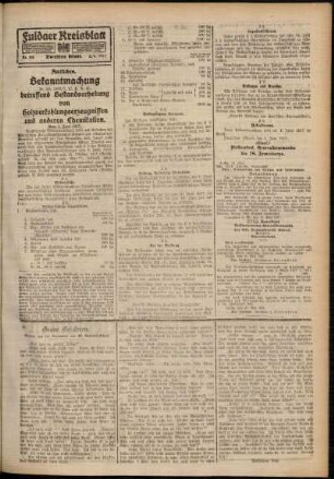 Zweite Ausgabe vom Samstag, den 02. Juni 1917.
